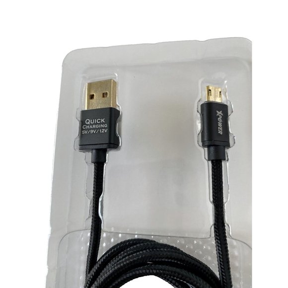 Aluminum Alloy Sync & Charge Micro USB Nylon Cable Gold Plated Android Cell - Picture 3 of 8